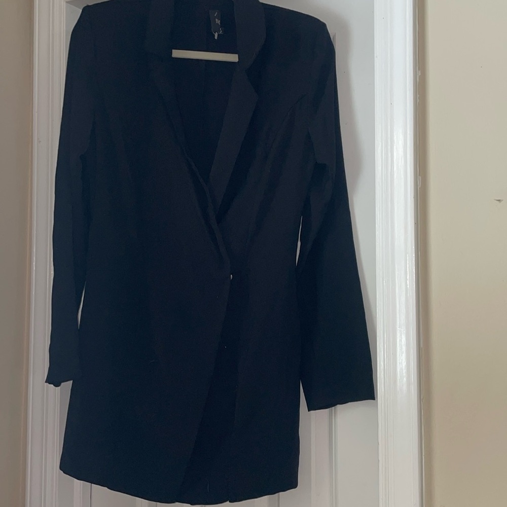 DO+BE Sophia Blazer Romper long sleeve size M black